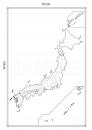 白地図ボード　日本[HC-Nihon-906 VTC]小 縦長型