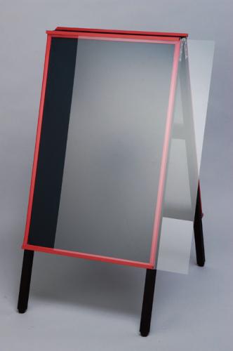 A型赤枠ボード用透明アクリルカバー【大】H900×W600[AKAE-906AKU] 