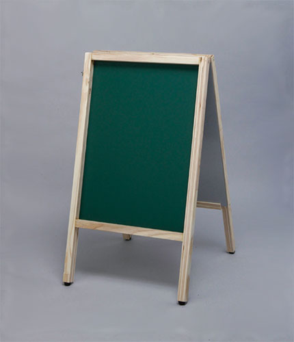 A型木枠マーカーボード(小)【緑】H780×W450×D400/2.5kg[KIEI-645MG] 